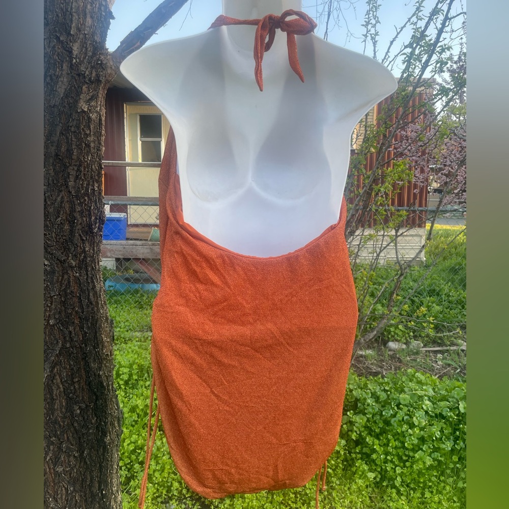 Plus Size Rust Orange ASOS Bodysuit - Picture 2 of 4